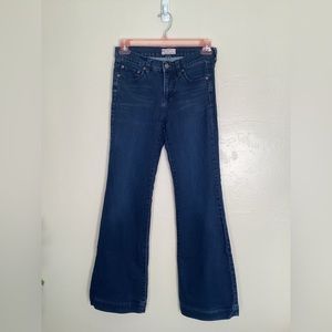 Free People Dark Wash Boot Cut Jeans Size 28